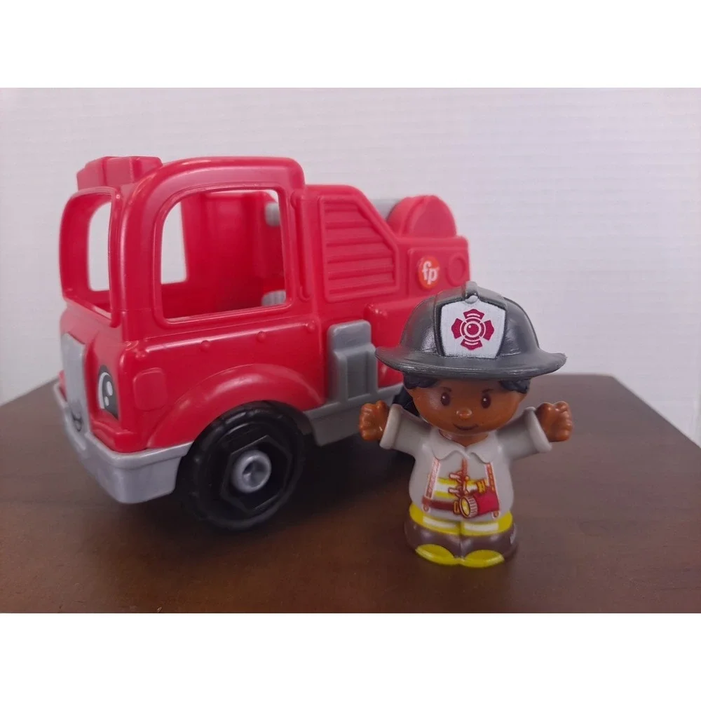 Little People To The Rescue Fire Truck Push Along Vehicle & Firefighter Figure